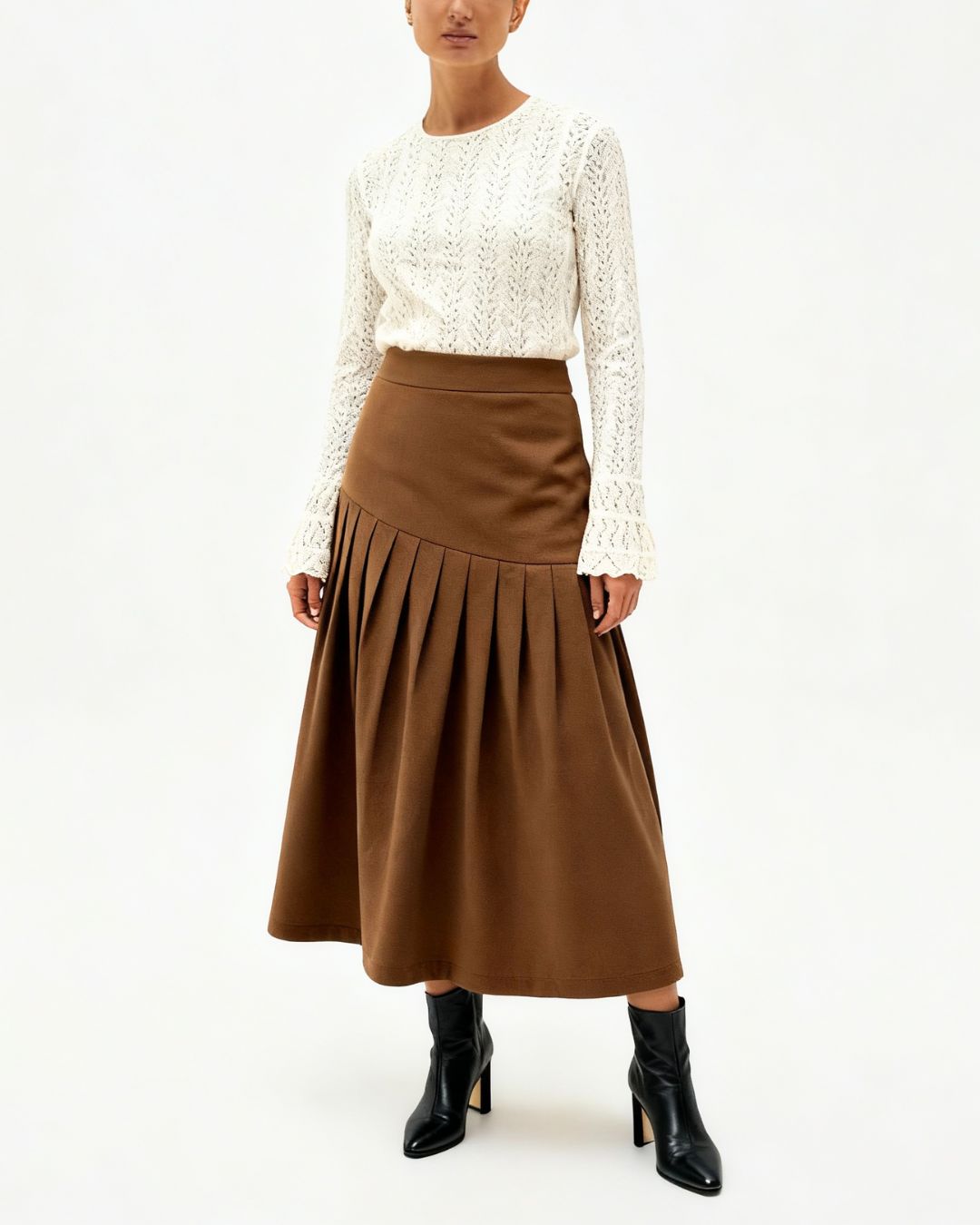 The Russet Pleat Skirt