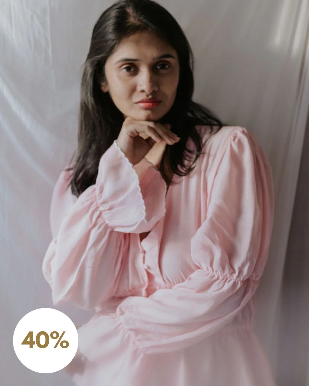 Blush Pink Buttoned Top [SALE XS]