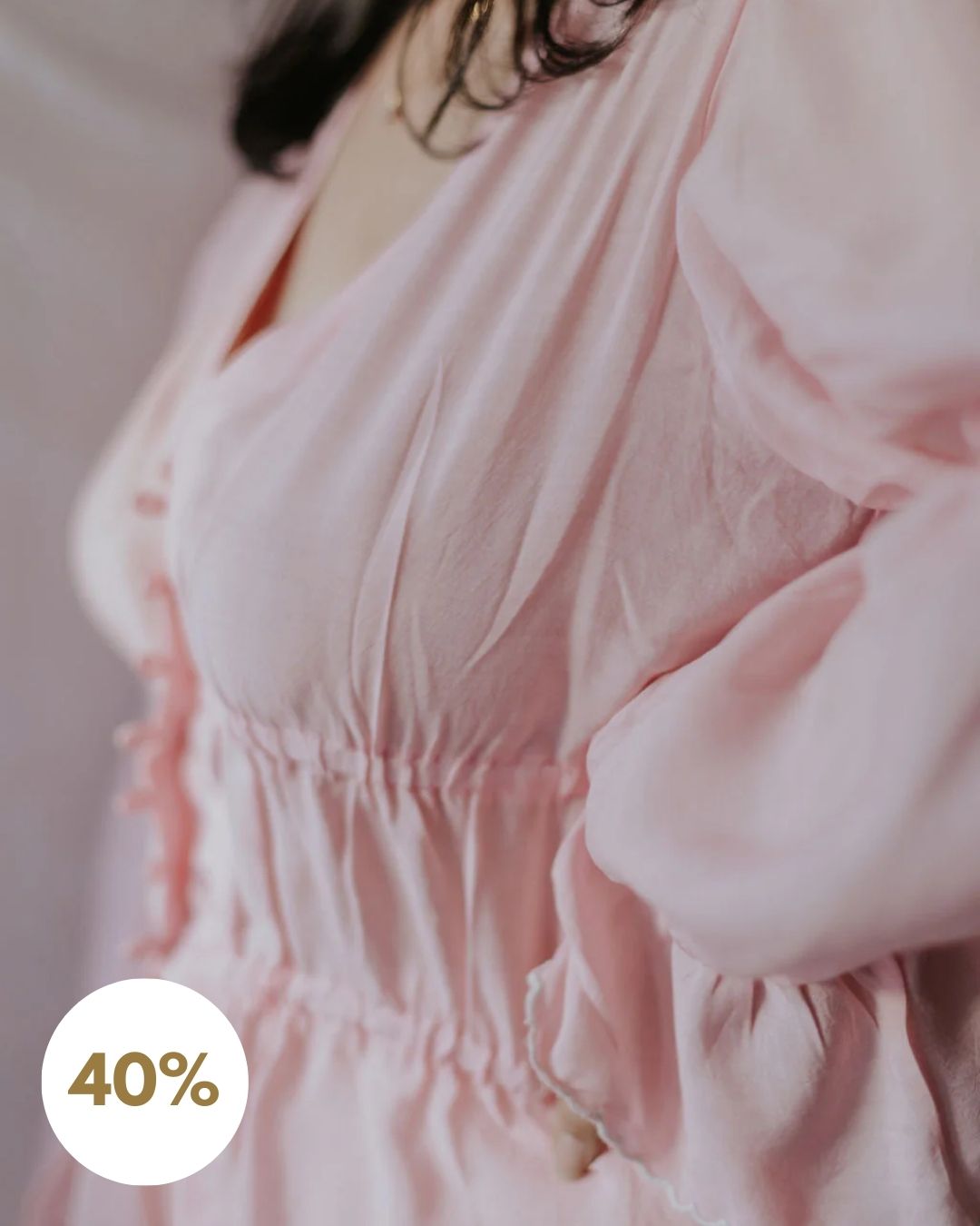 Blush Pink Buttoned Top [SALE XS]