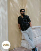Laid-Black Linen Shirt (Men) (SALE XL)
