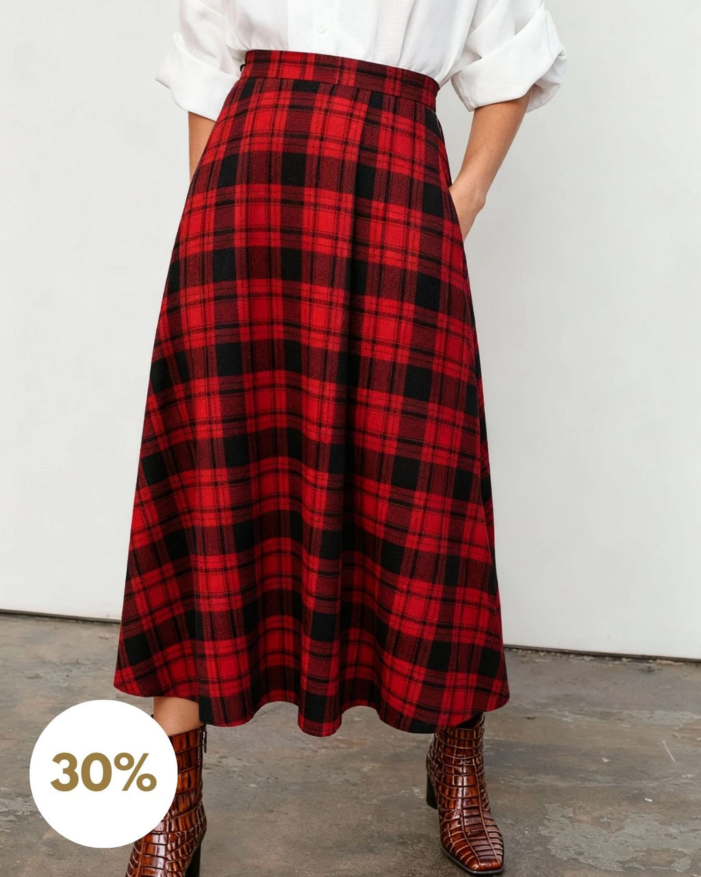 Mulberry Wool Skirt