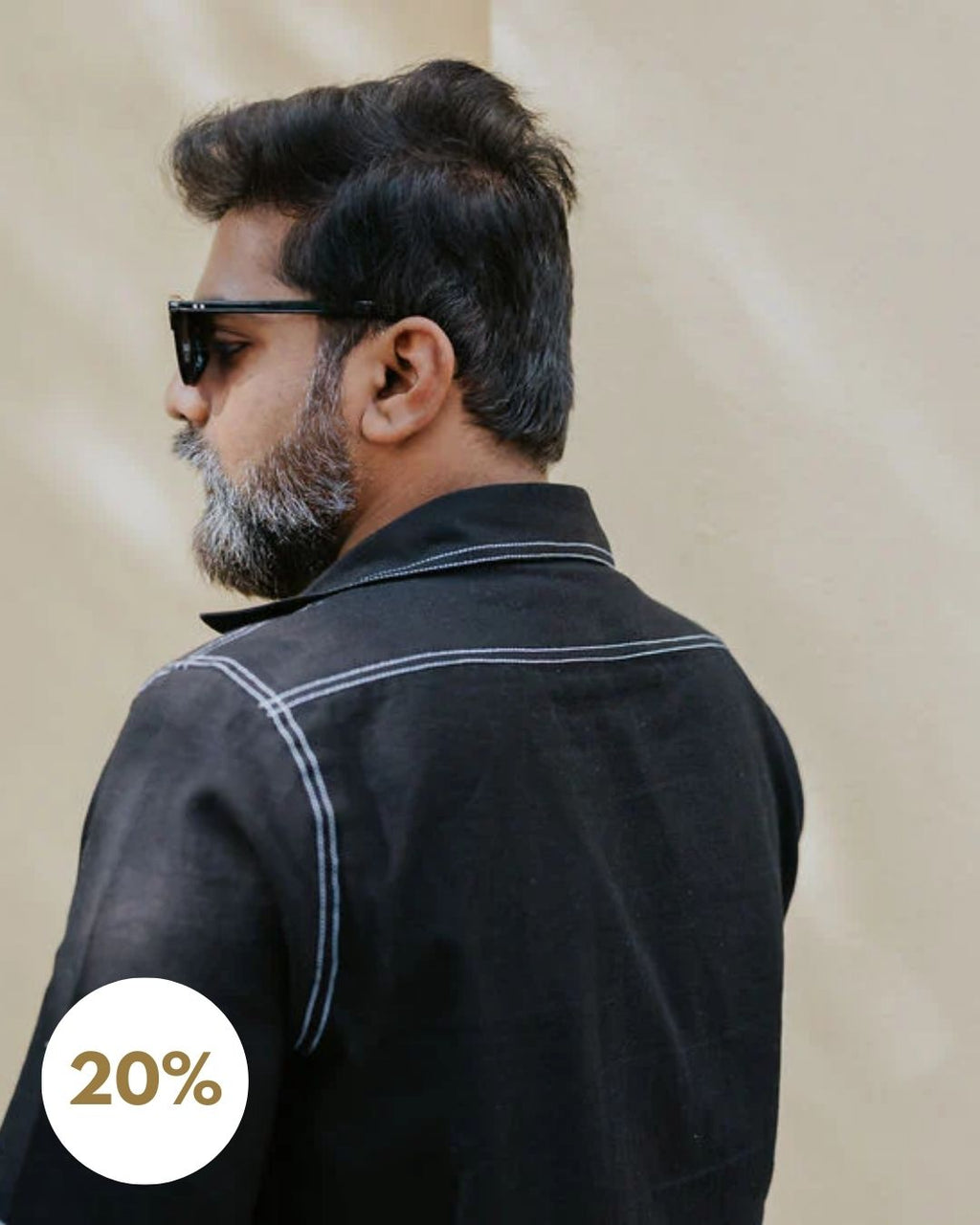 Laid-Black Linen Shirt (Men) (SALE XL)