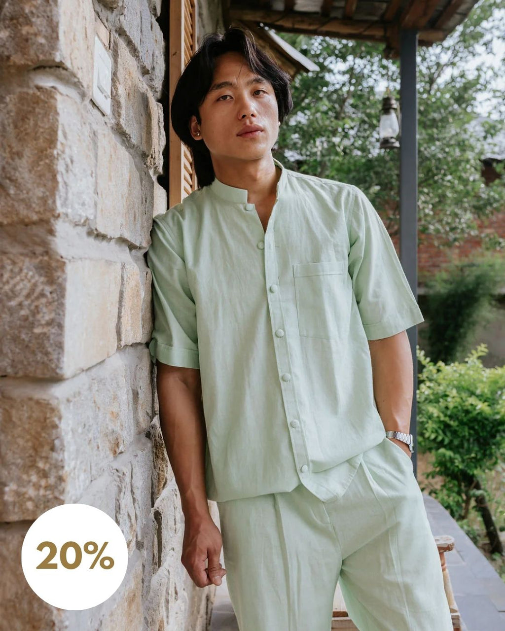 Mint Mornings Cord Set (SALE L XS)