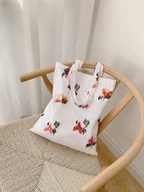 Bougainvillea Bloom Handpainted Tote Bag