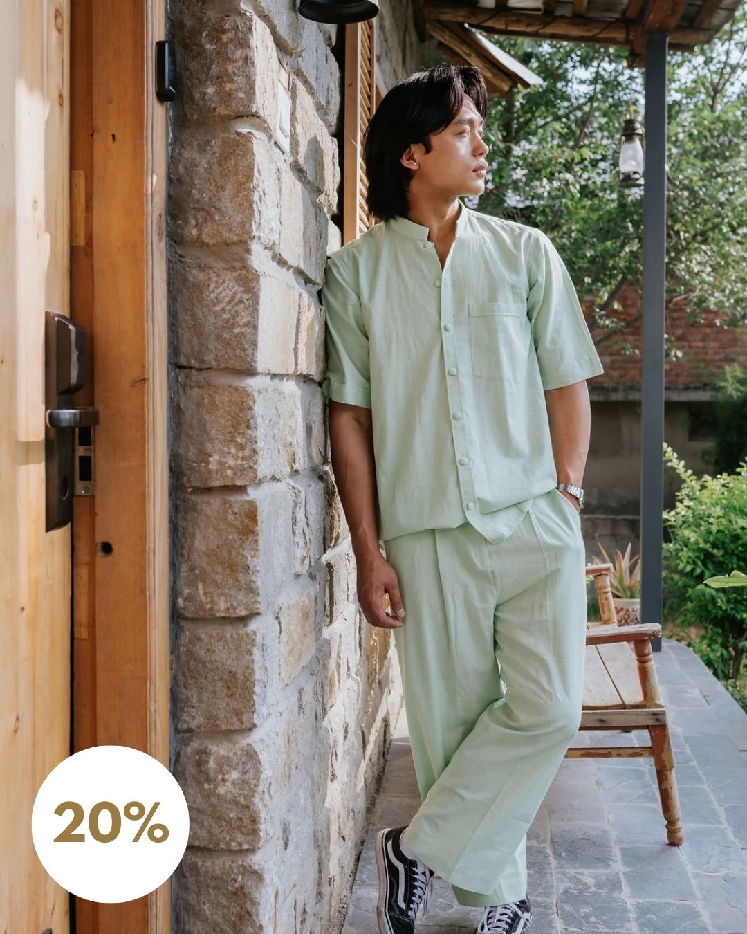 Mint Mornings Cord Set (SALE L XS)
