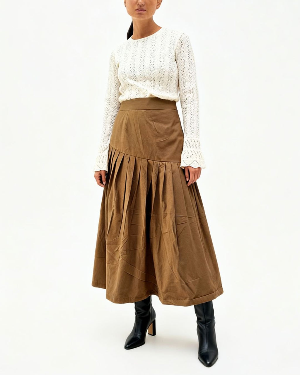 The Russet Pleat Skirt