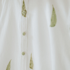 Leaf by Leaf-Soft Woven Linen Shirt
