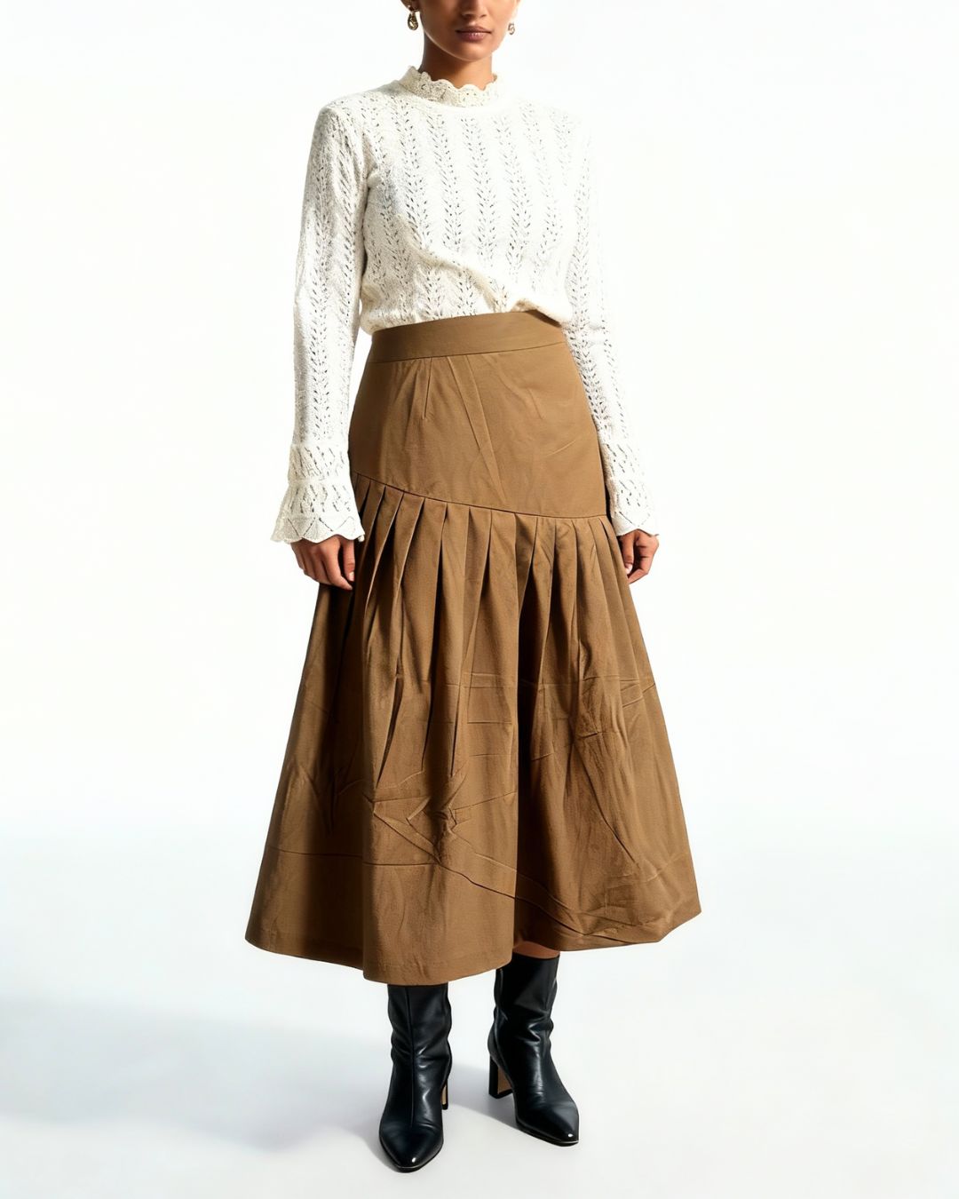 The Russet Pleat Skirt