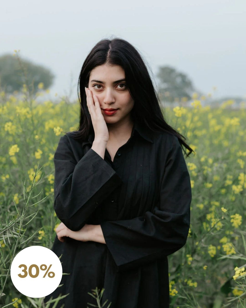 Linen Pintuck Shirt (SALE - All Sizes)