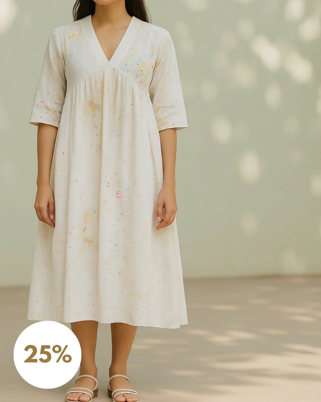 Rose Marigold Hand-Dyed Summer Dress