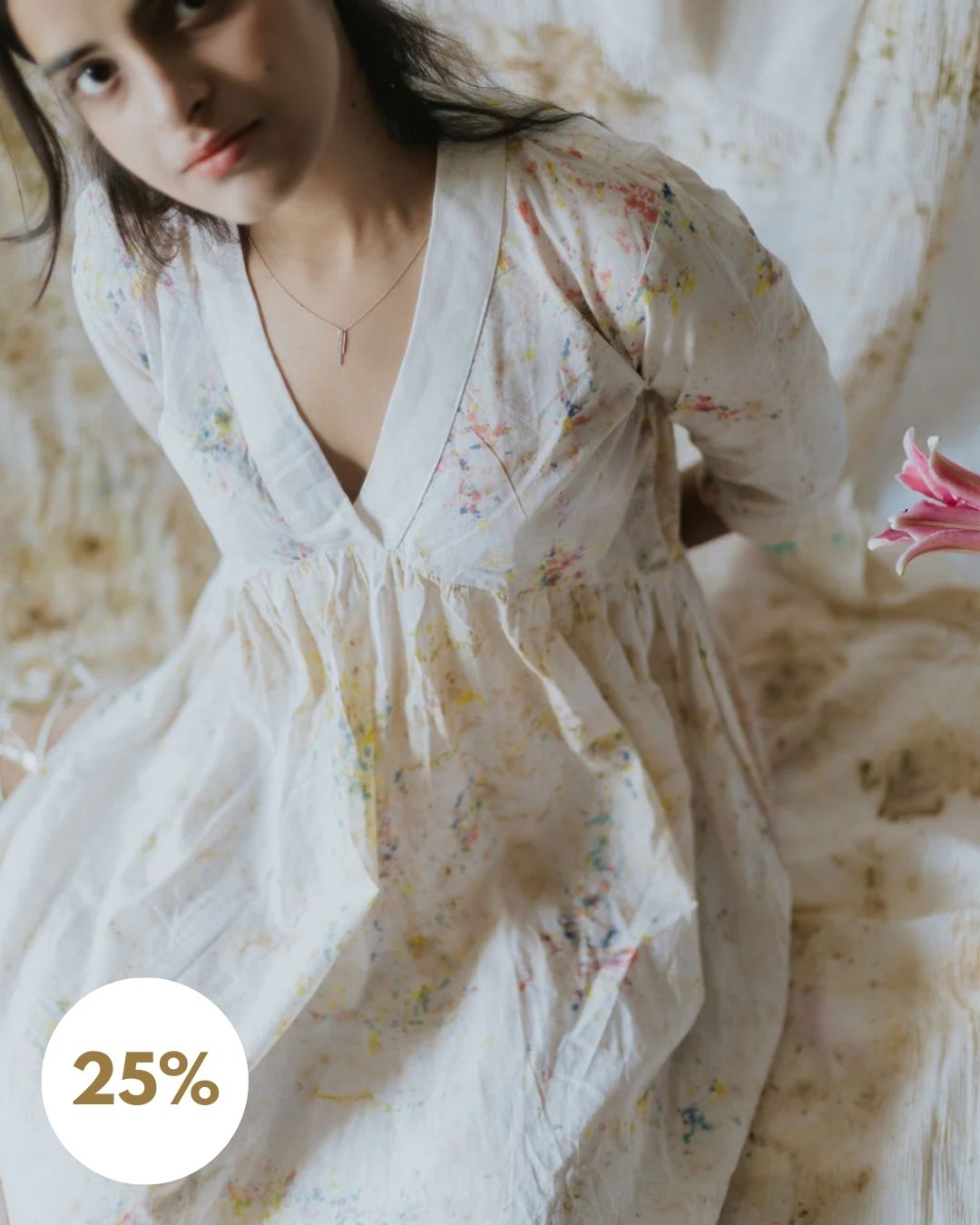 Rose Marigold Hand-Dyed Summer Dress