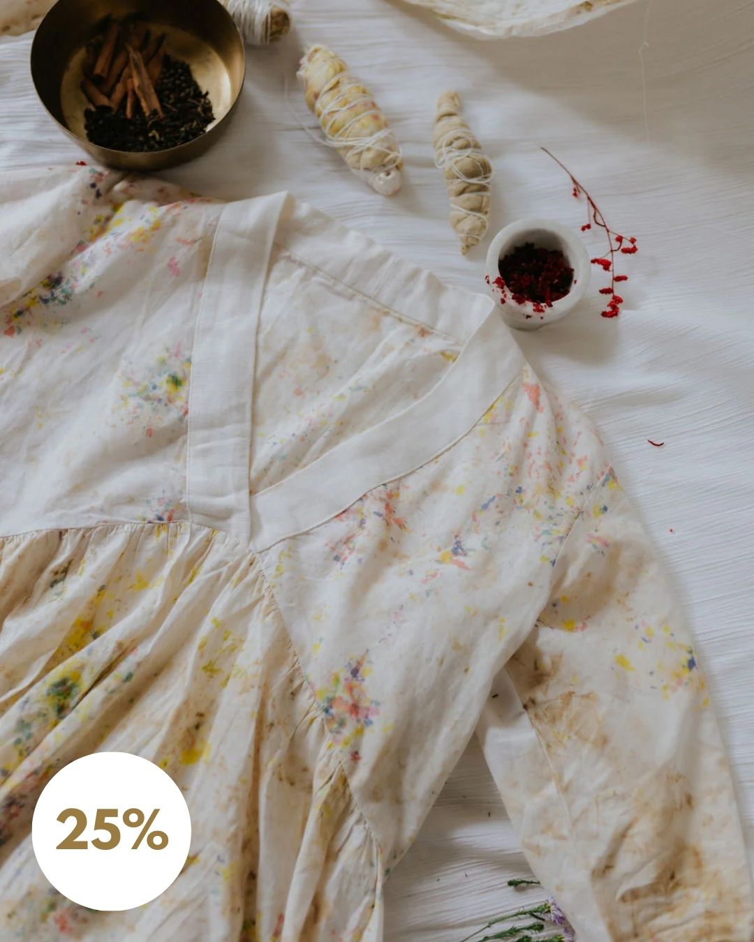 Rose Marigold Hand-Dyed Summer Dress