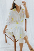 Funky Fusion Tie-Dye Oversized Shirt Dress