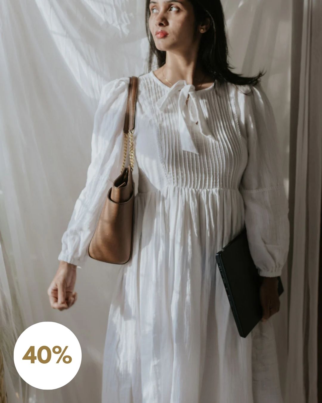 White Whisper Dress (SALE - All Sizes)