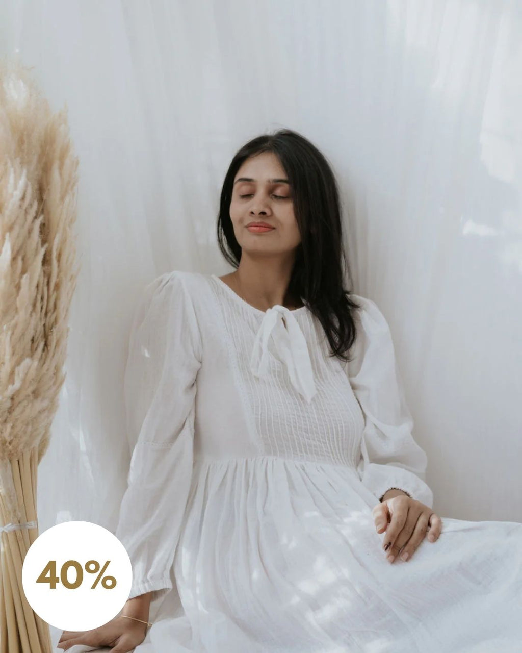 White Whisper Dress (SALE - All Sizes)