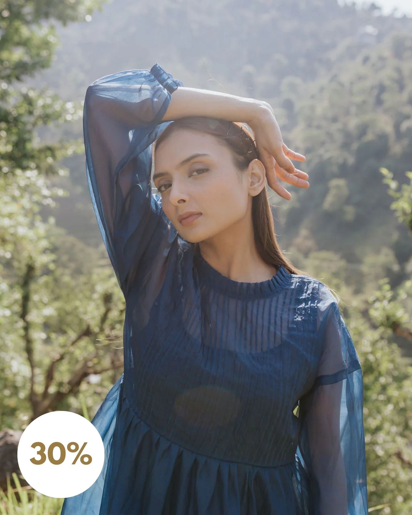 Blue Hour Pintuck Dress