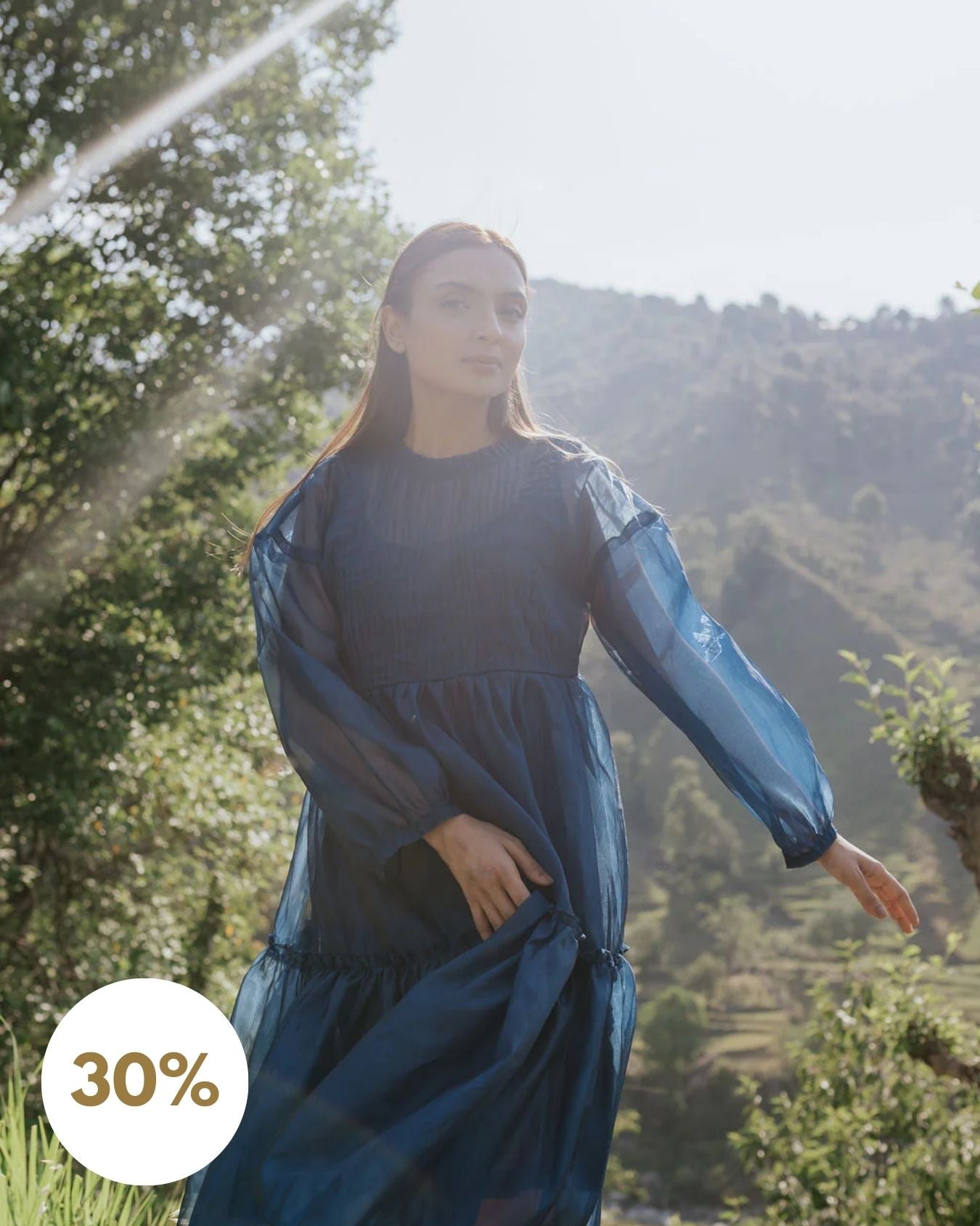 Blue Hour Pintuck Dress