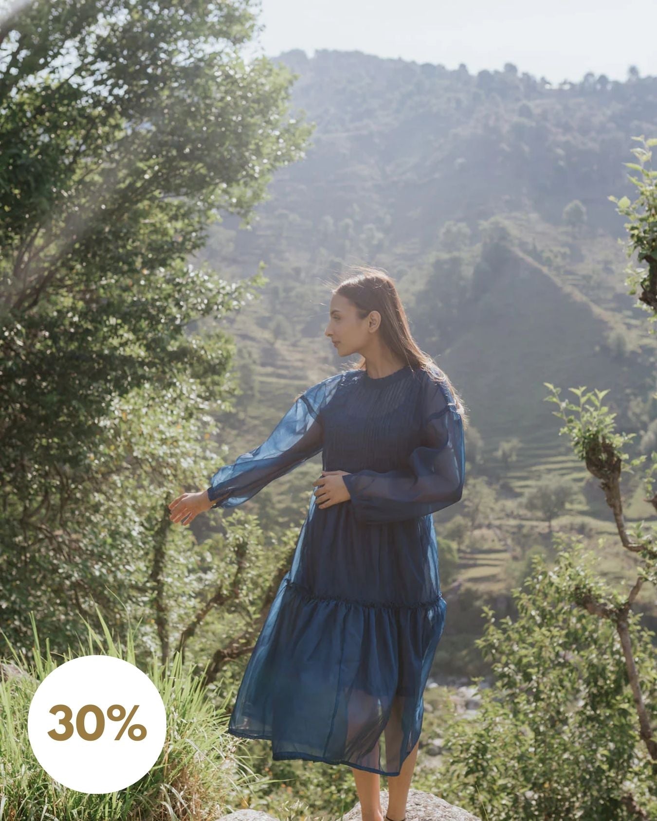 Blue Hour Pintuck Dress