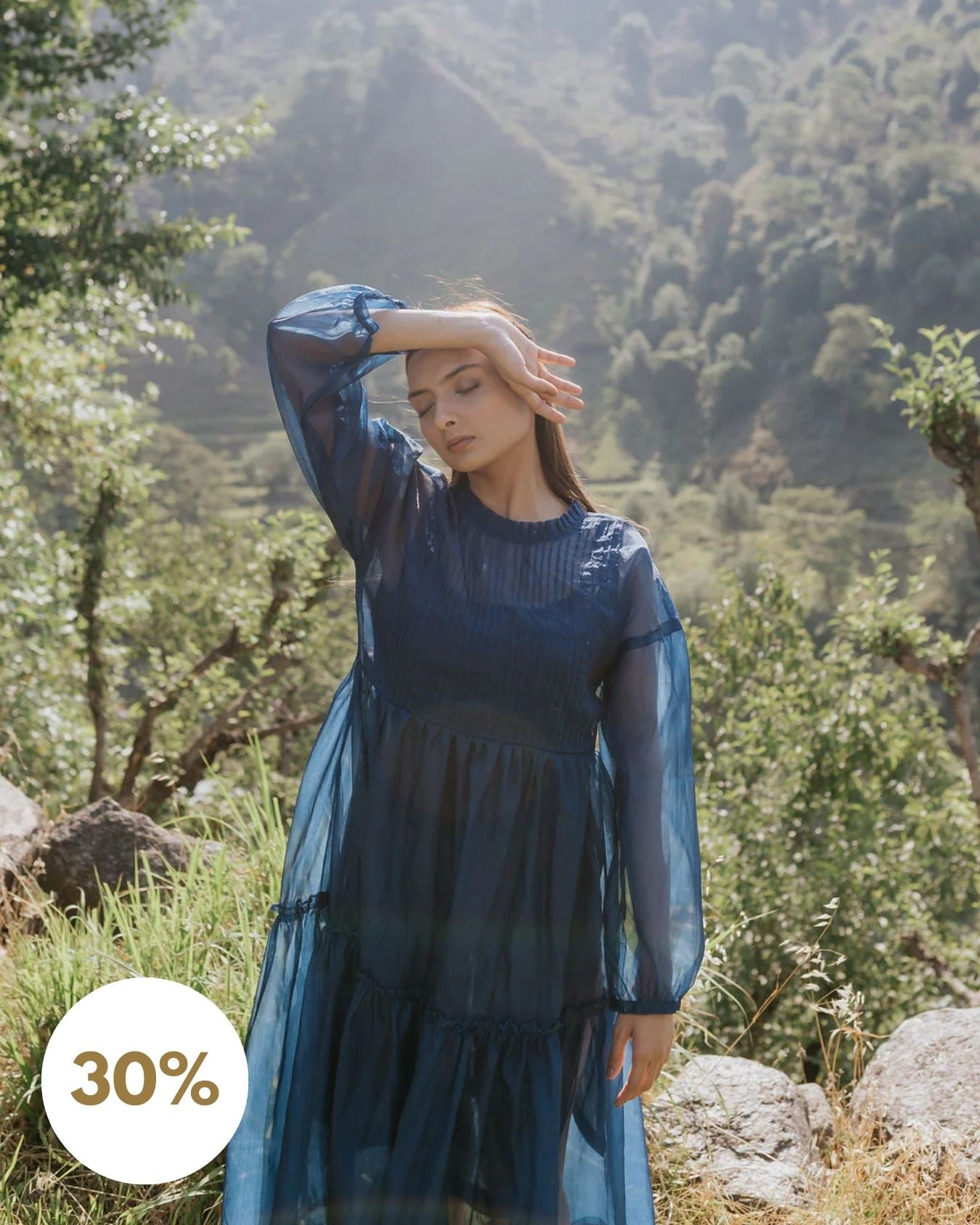 Blue Hour Pintuck Dress