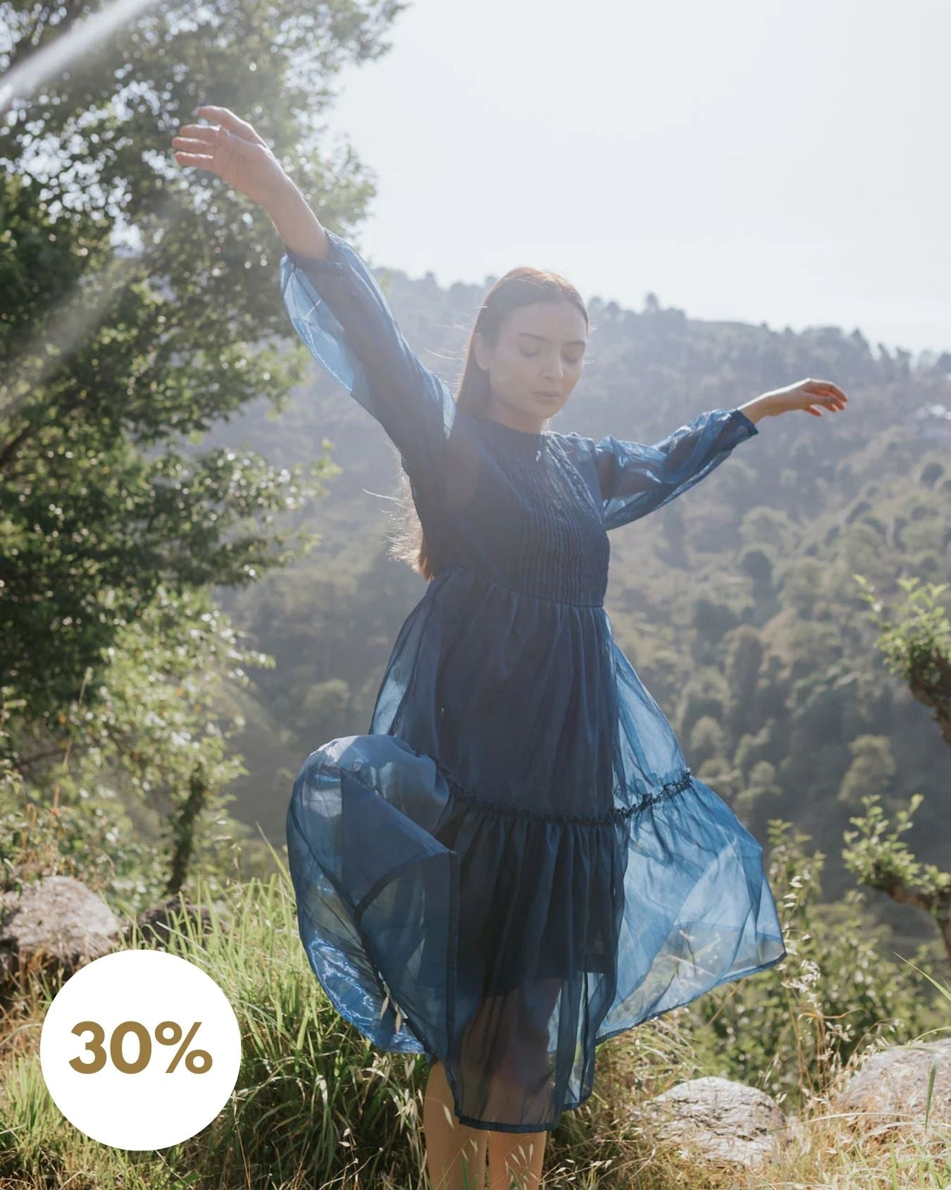 Blue Hour Pintuck Dress