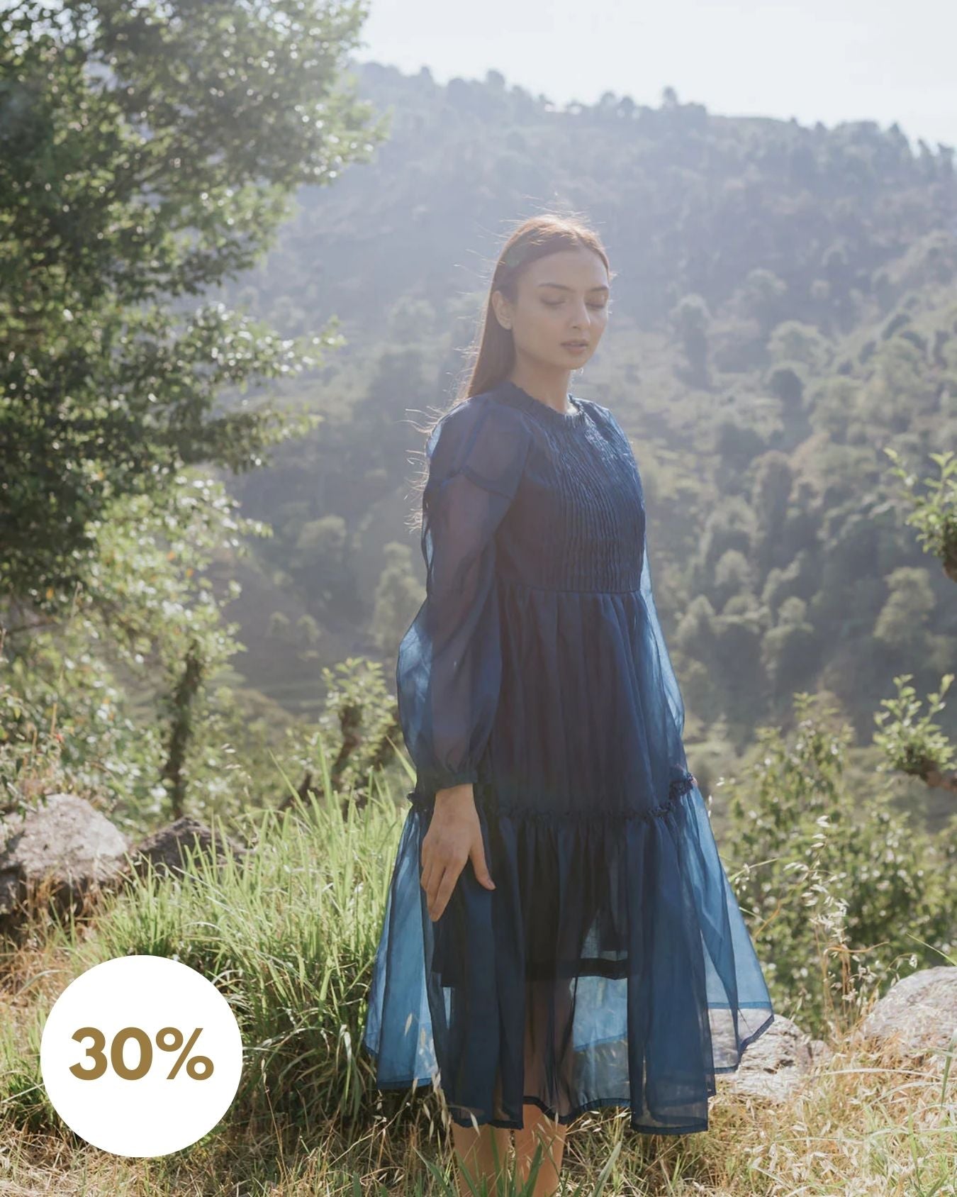 Blue Hour Pintuck Dress