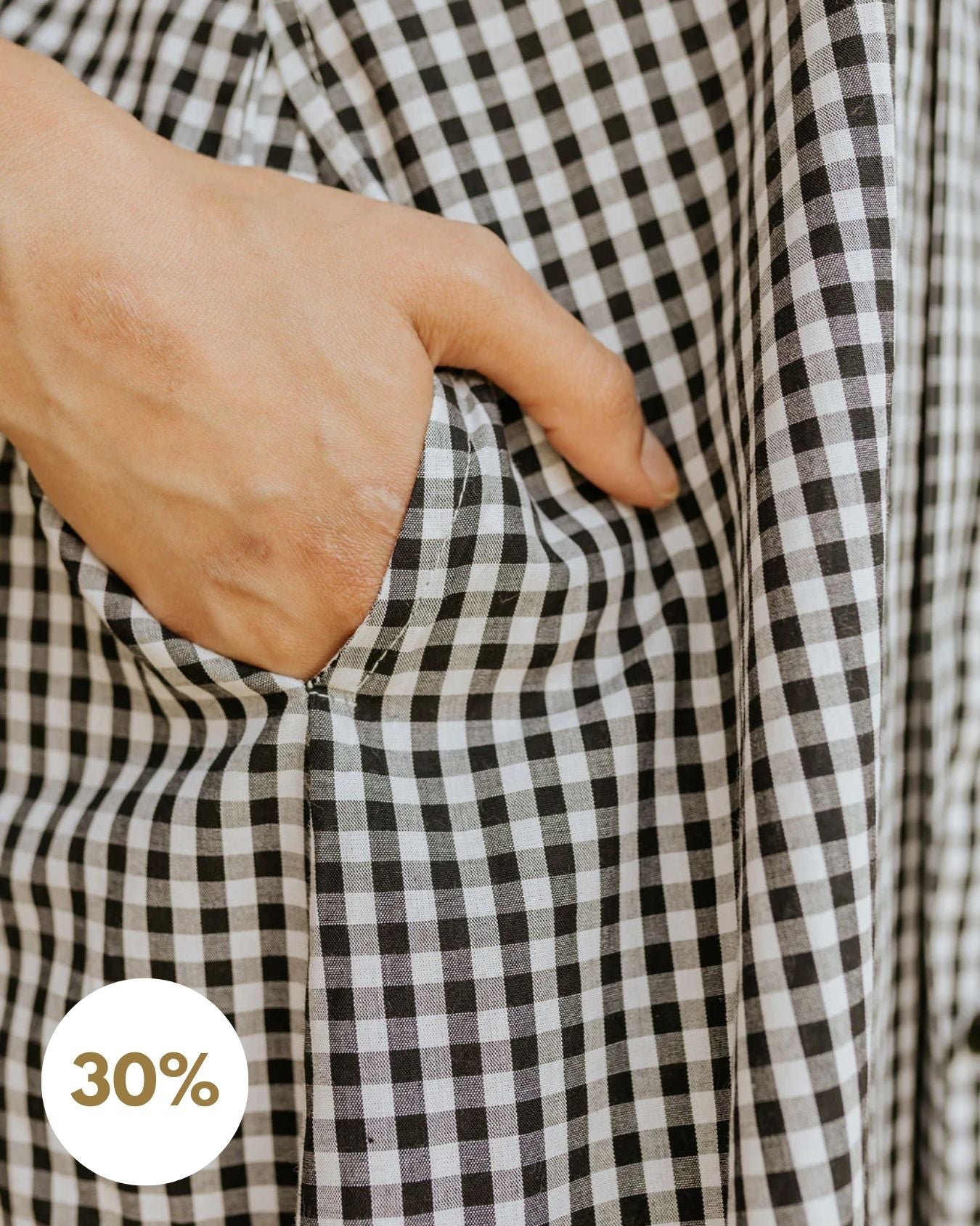 Coal Checks and Pintucks Dress