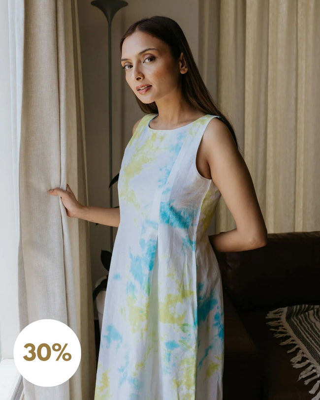 Among the Clouds Tie and Dye Dress Main Image