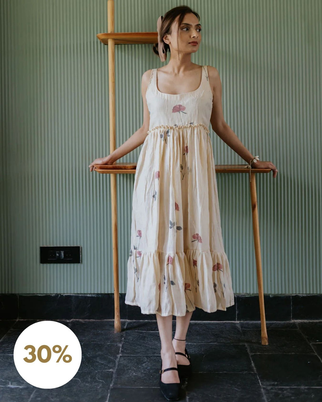 Almond Silk & Rose Dress