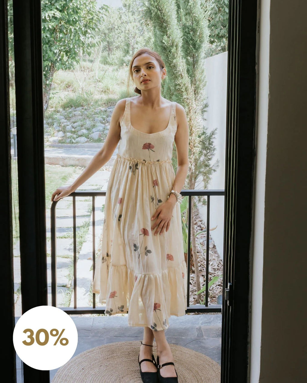 Almond Silk & Rose Dress