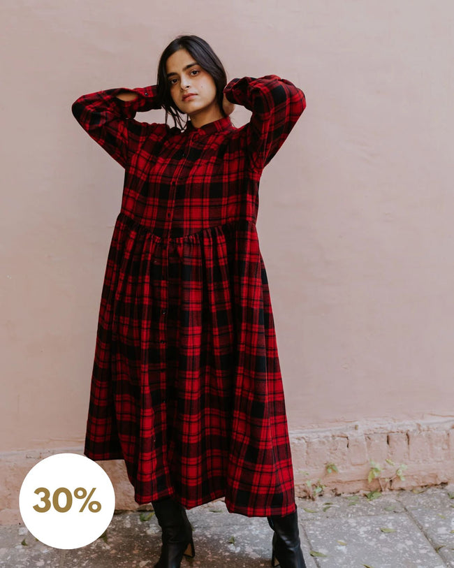 Mulberry Wool Dress Main Image