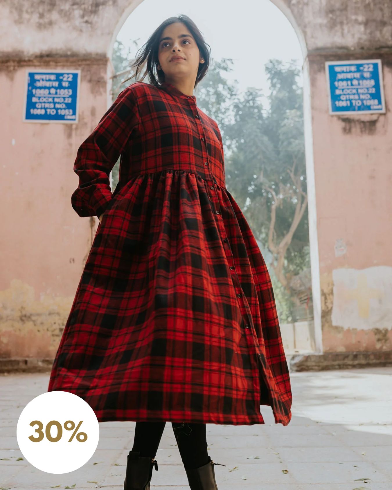 Mulberry Wool Dress