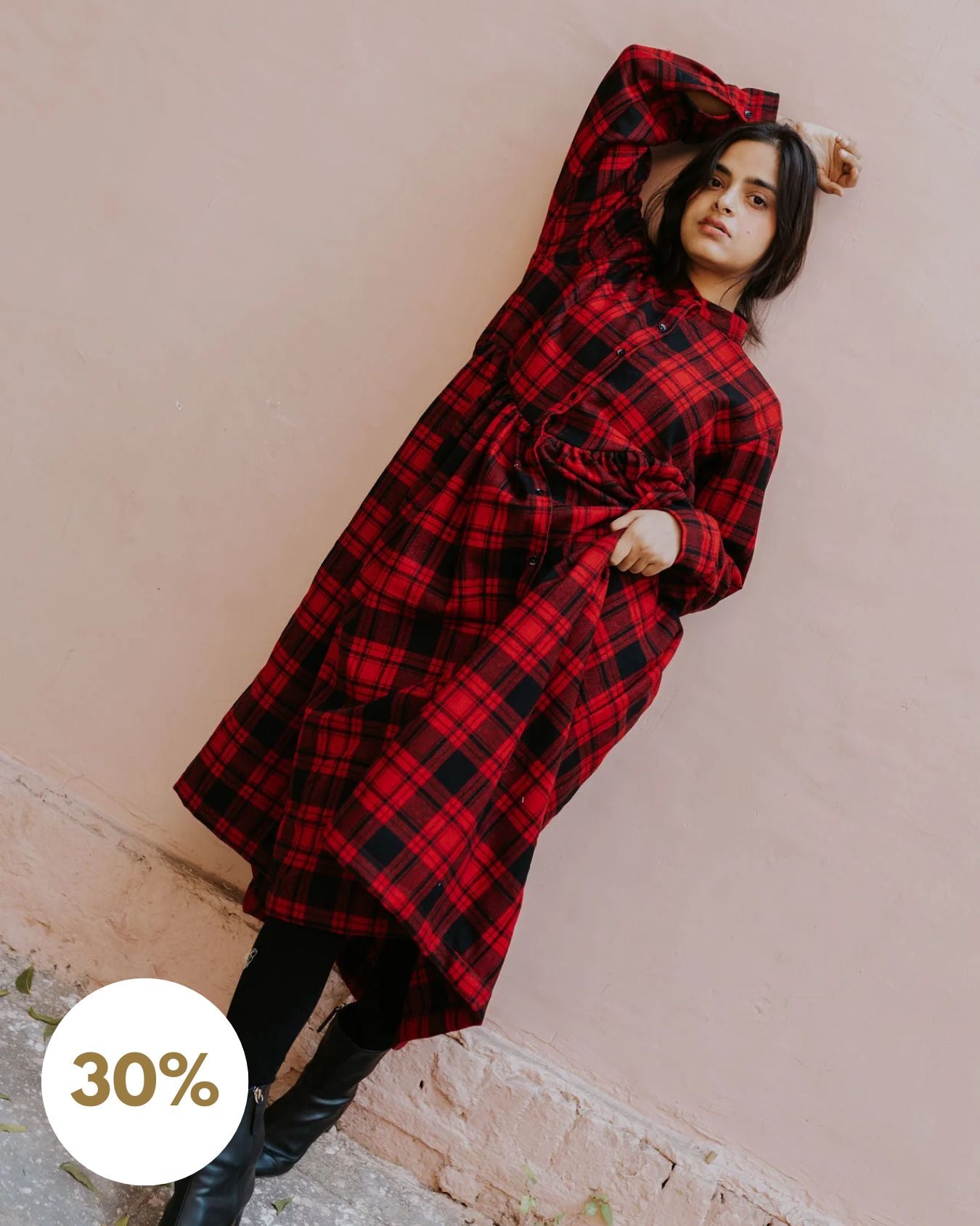 Mulberry Wool Dress