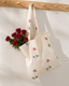 Pressed Rose Handpainted Tote Bag