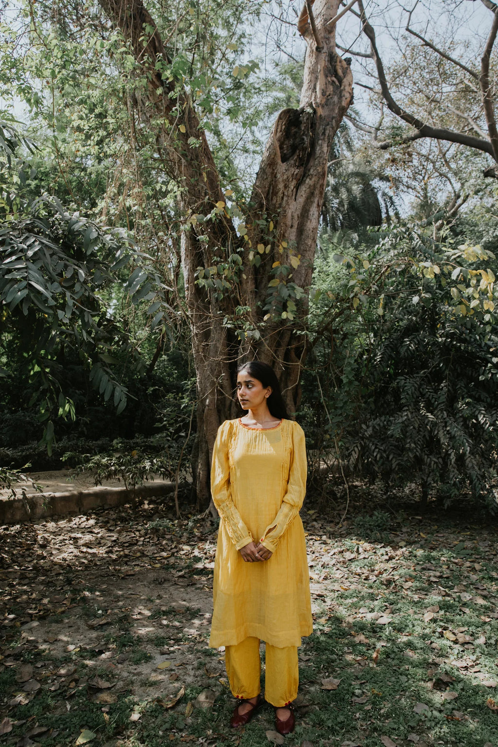 Yellow Mist In The Garden Cord Set