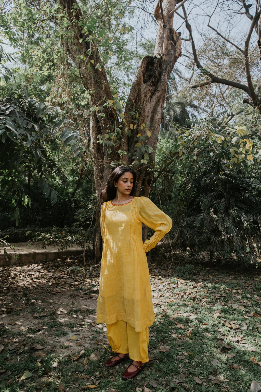 Yellow Mist In The Garden Cord Set