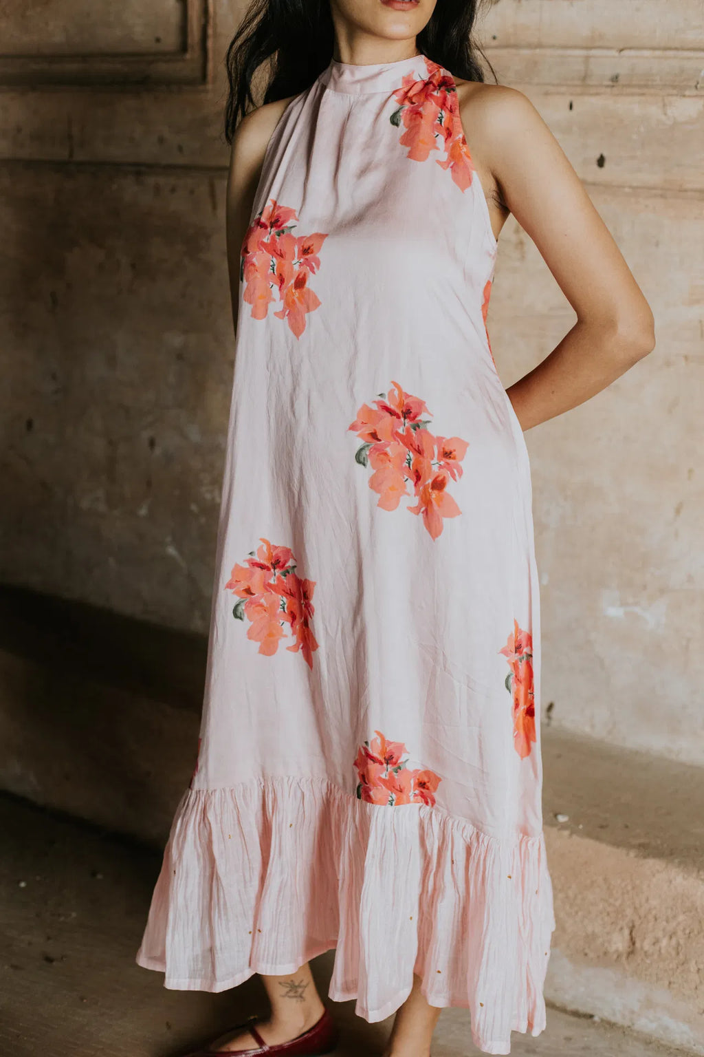 She Wore Bougainvillea Dress