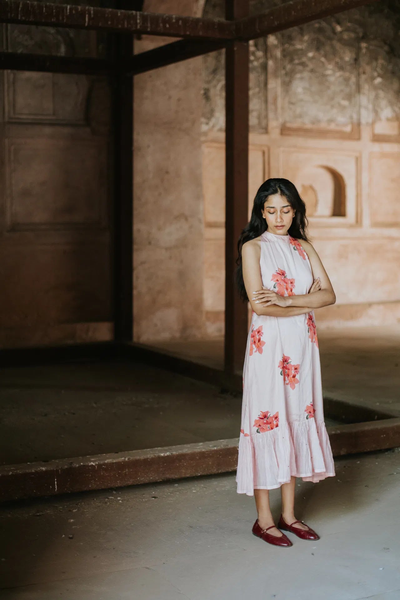 She Wore Bougainvillea Dress