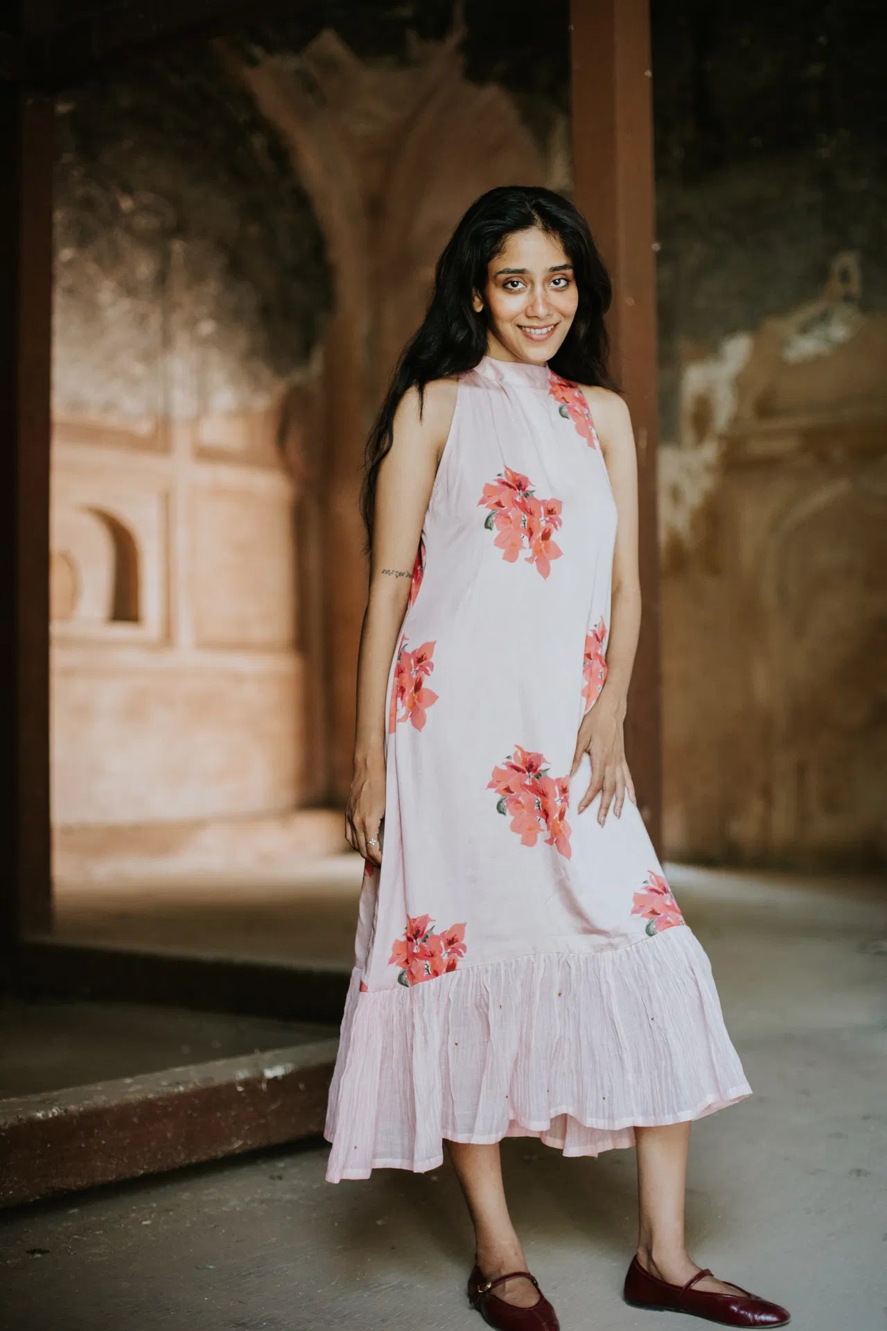 She Wore Bougainvillea Dress