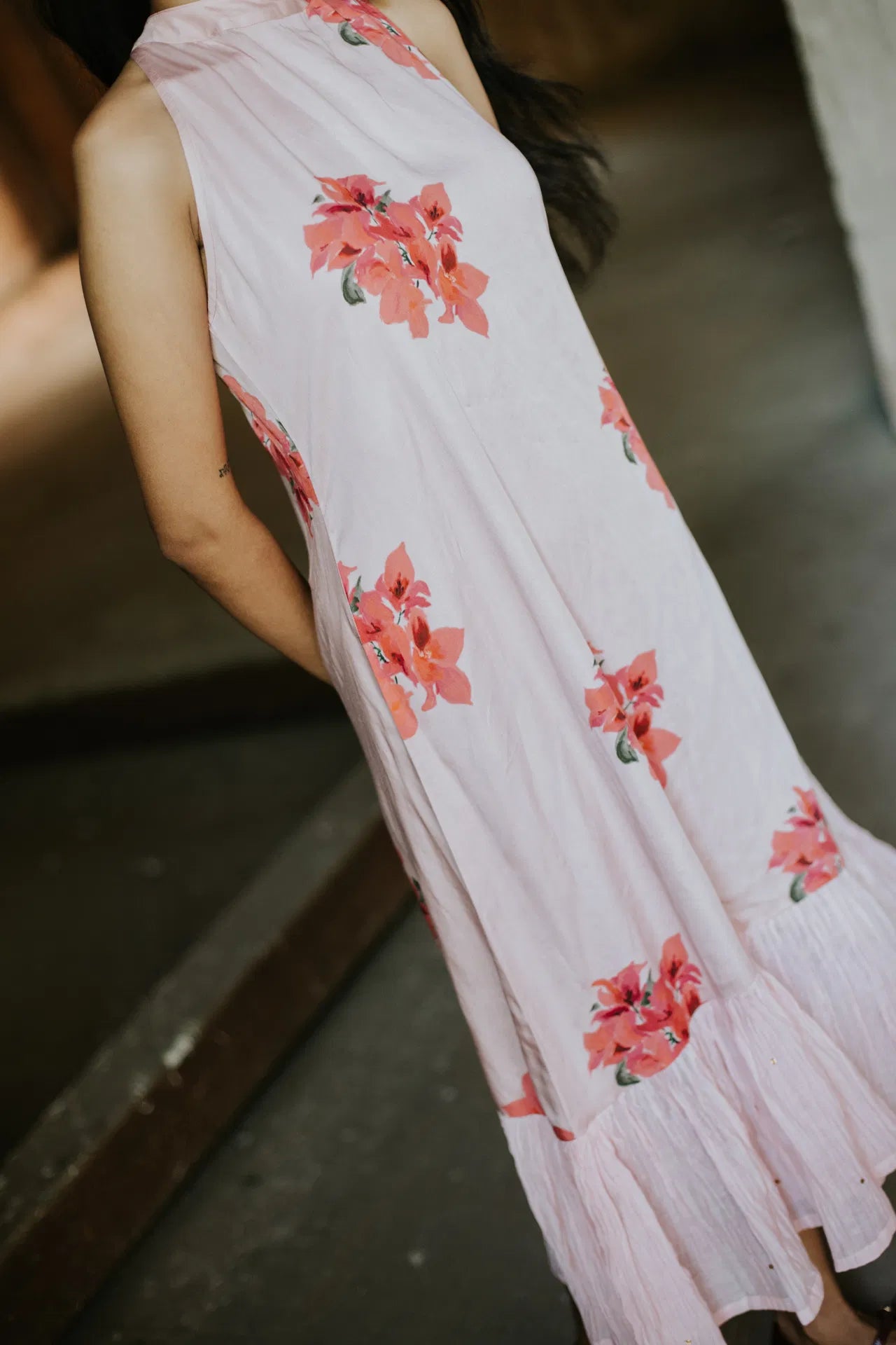 She Wore Bougainvillea Dress