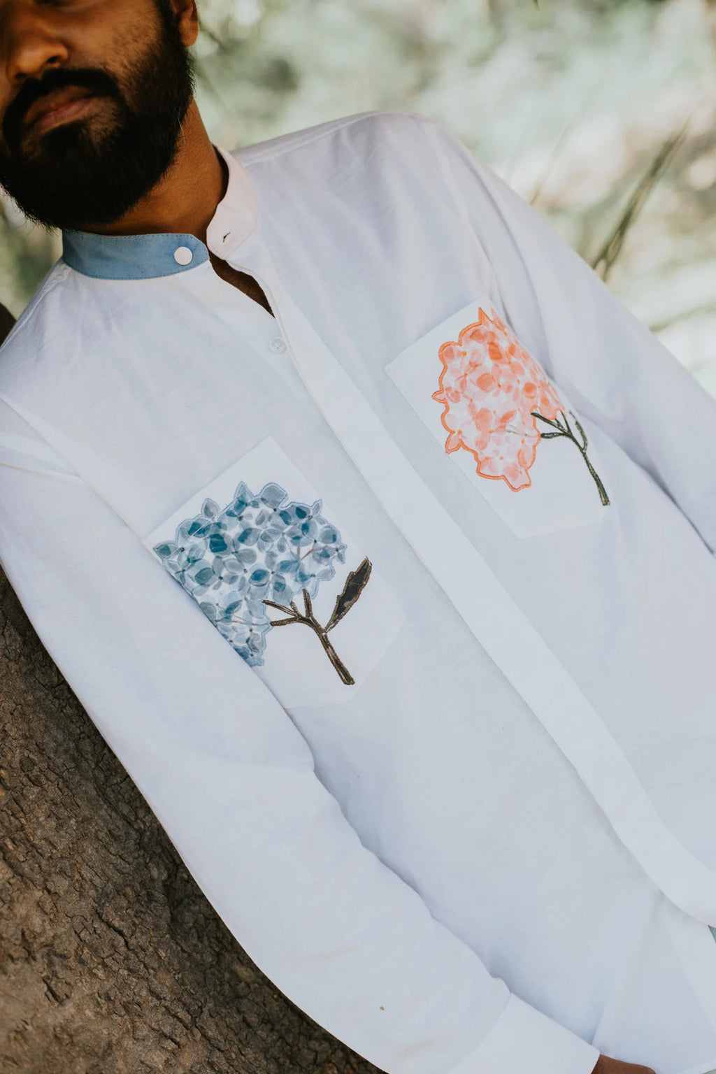 Hydrangeas in His Pocket