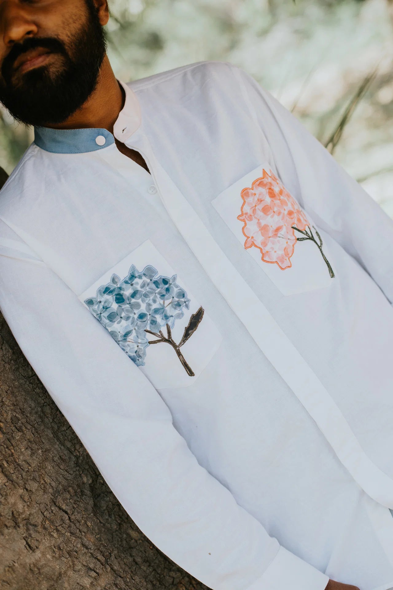 Hydrangeas in His Pocket