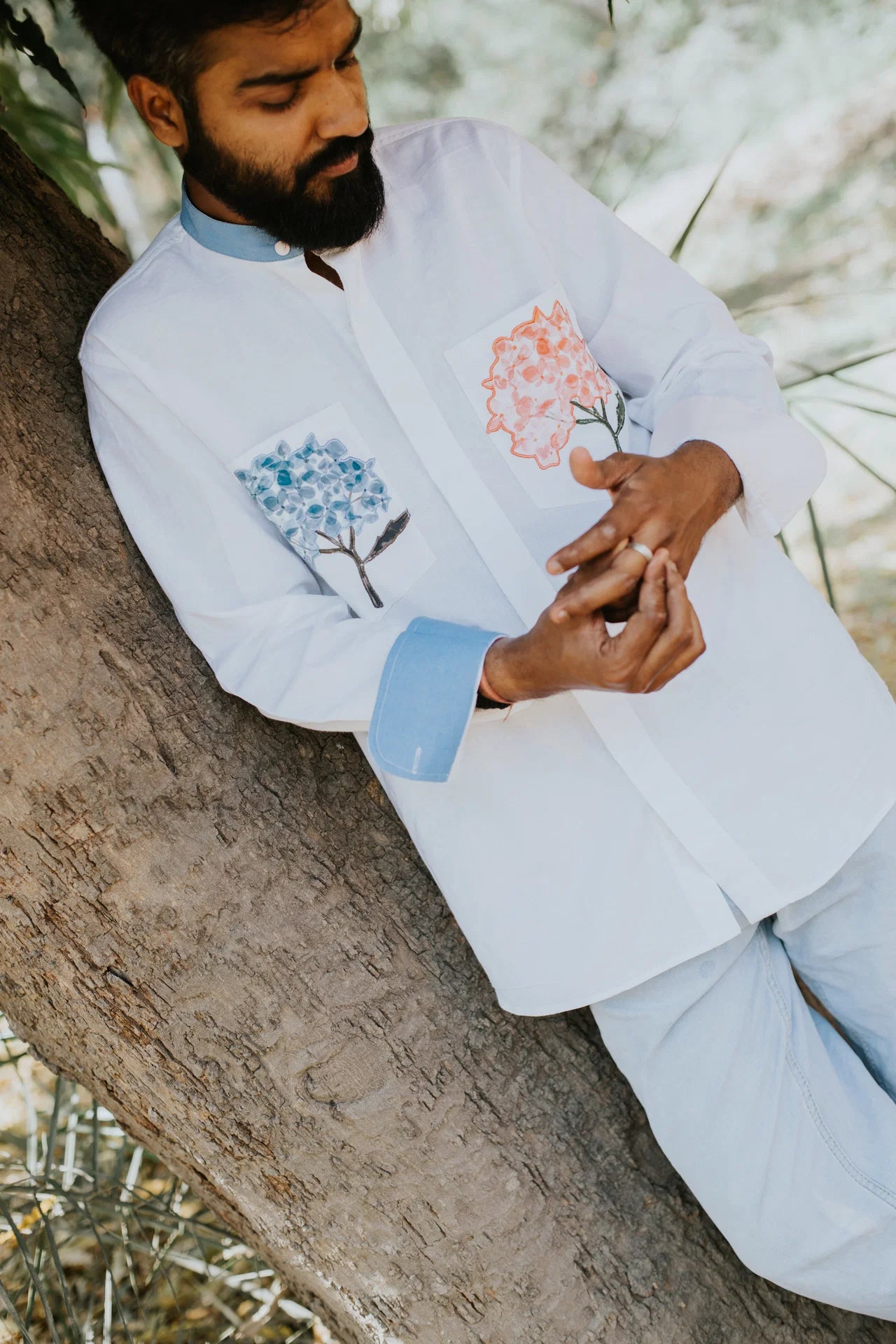 Hydrangeas in His Pocket
