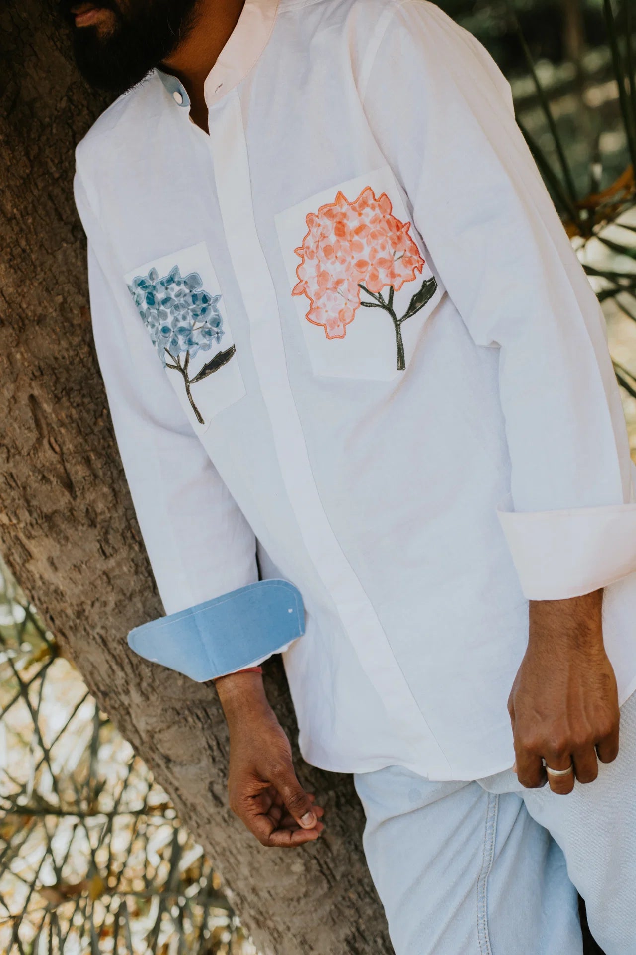 Hydrangeas in His Pocket