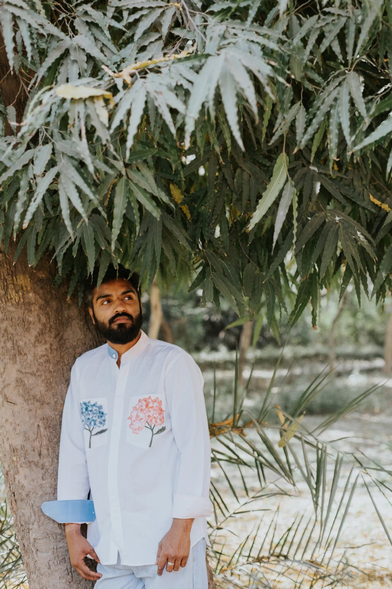 Hydrangeas in His Pocket
