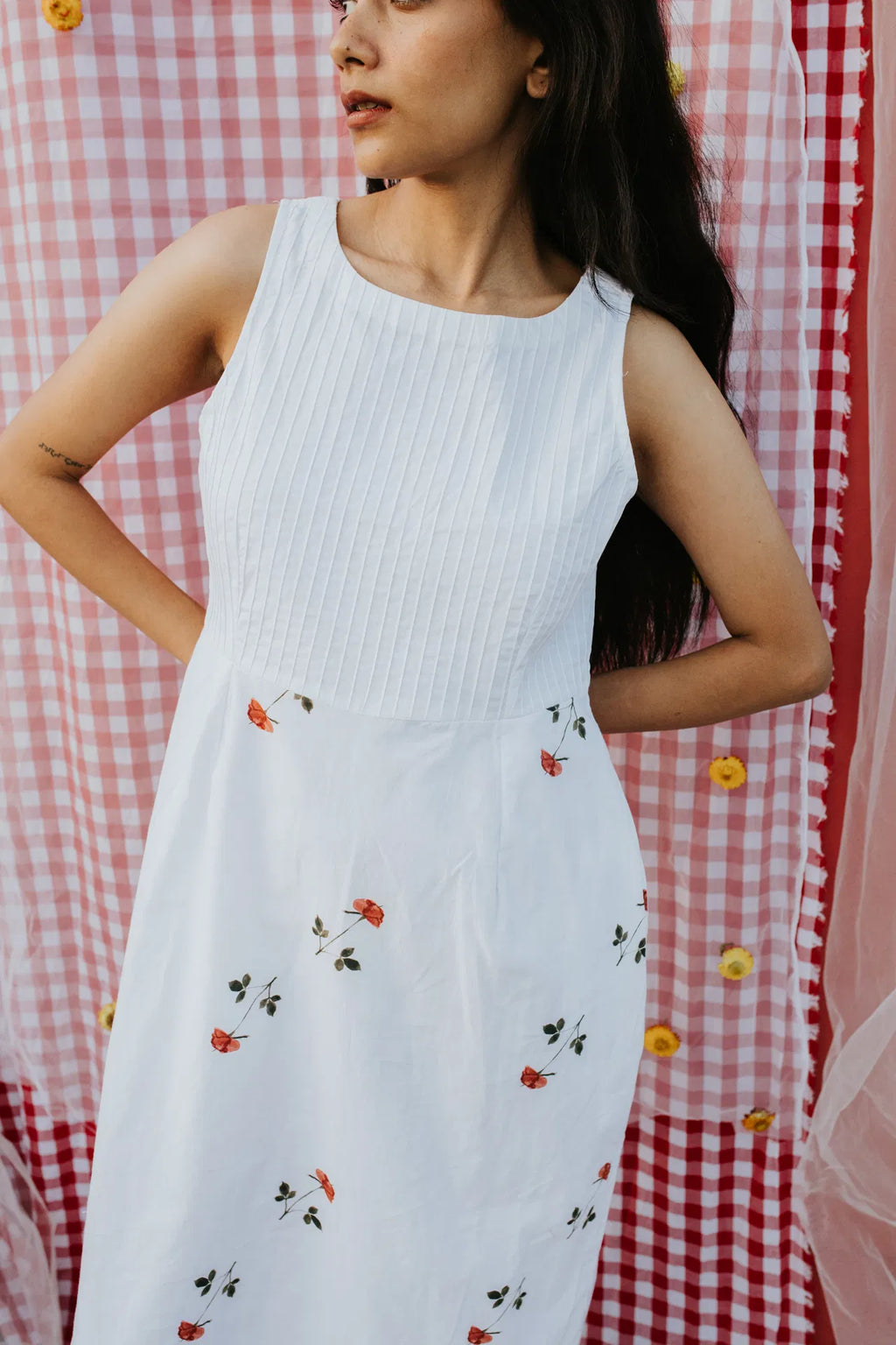 White Rose at Noon Dress