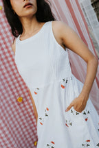 White Rose at Noon Dress