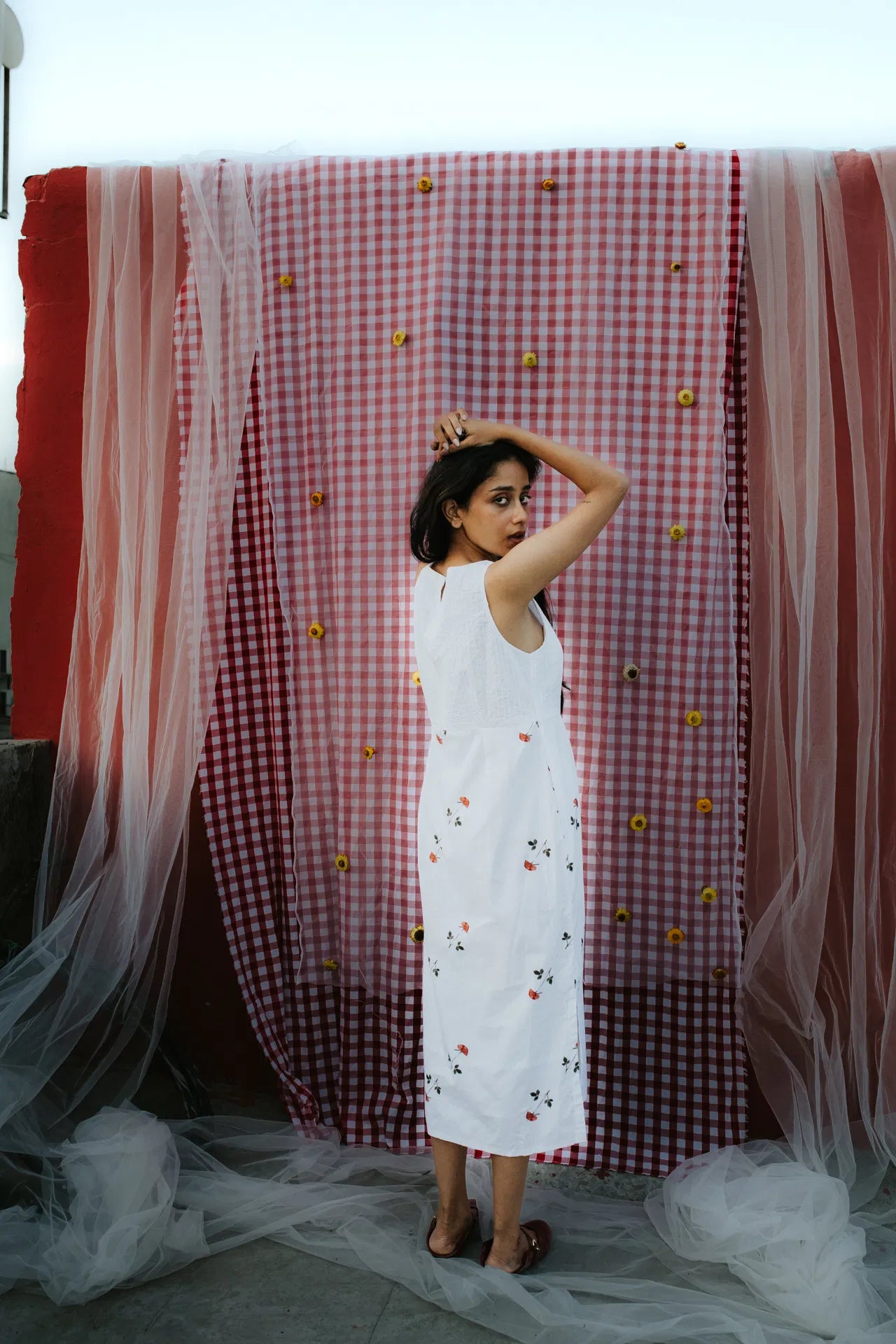 White Rose at Noon Dress