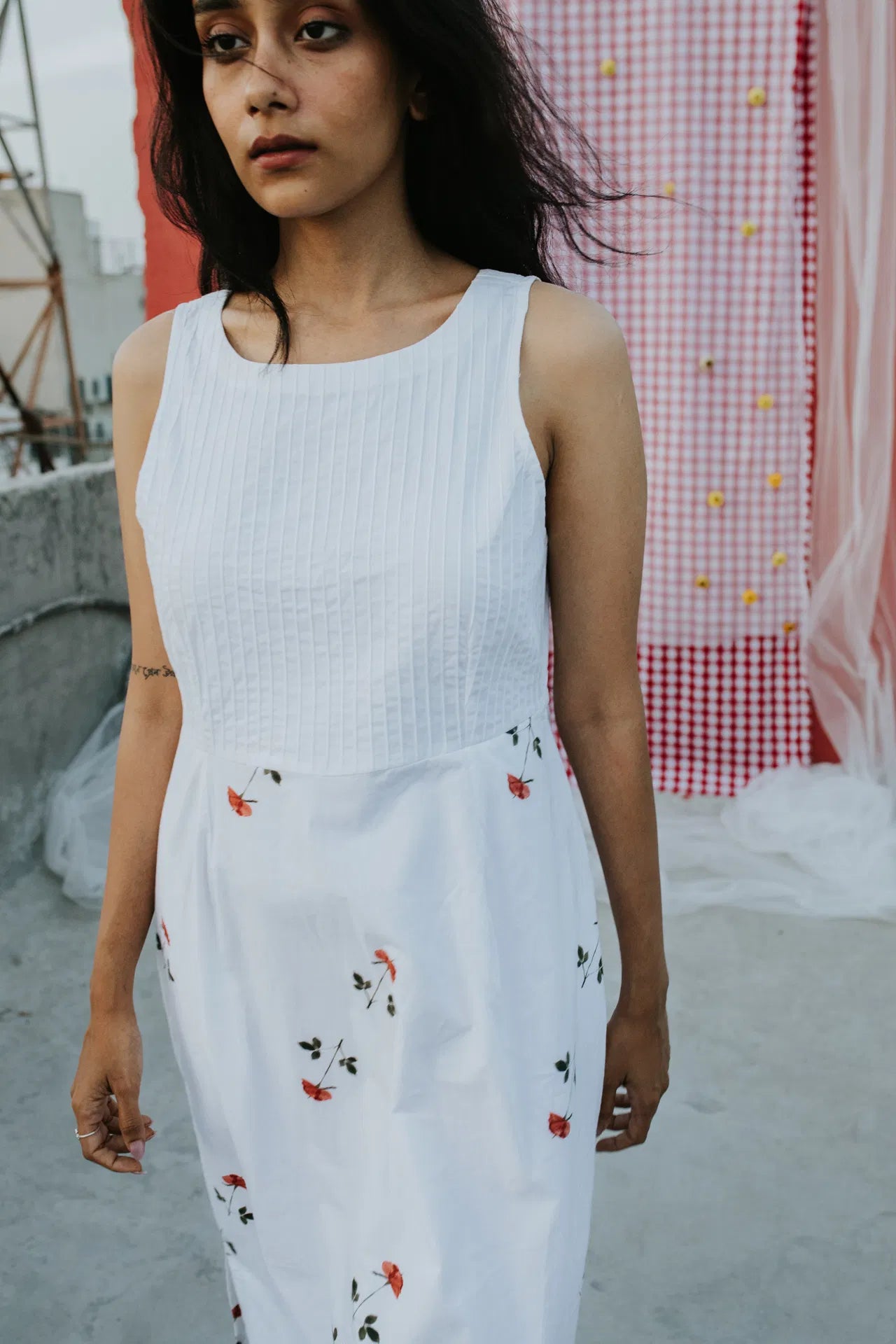 White Rose at Noon Dress