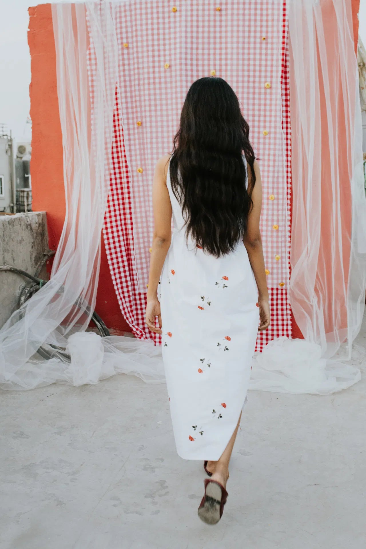 White Rose at Noon Dress