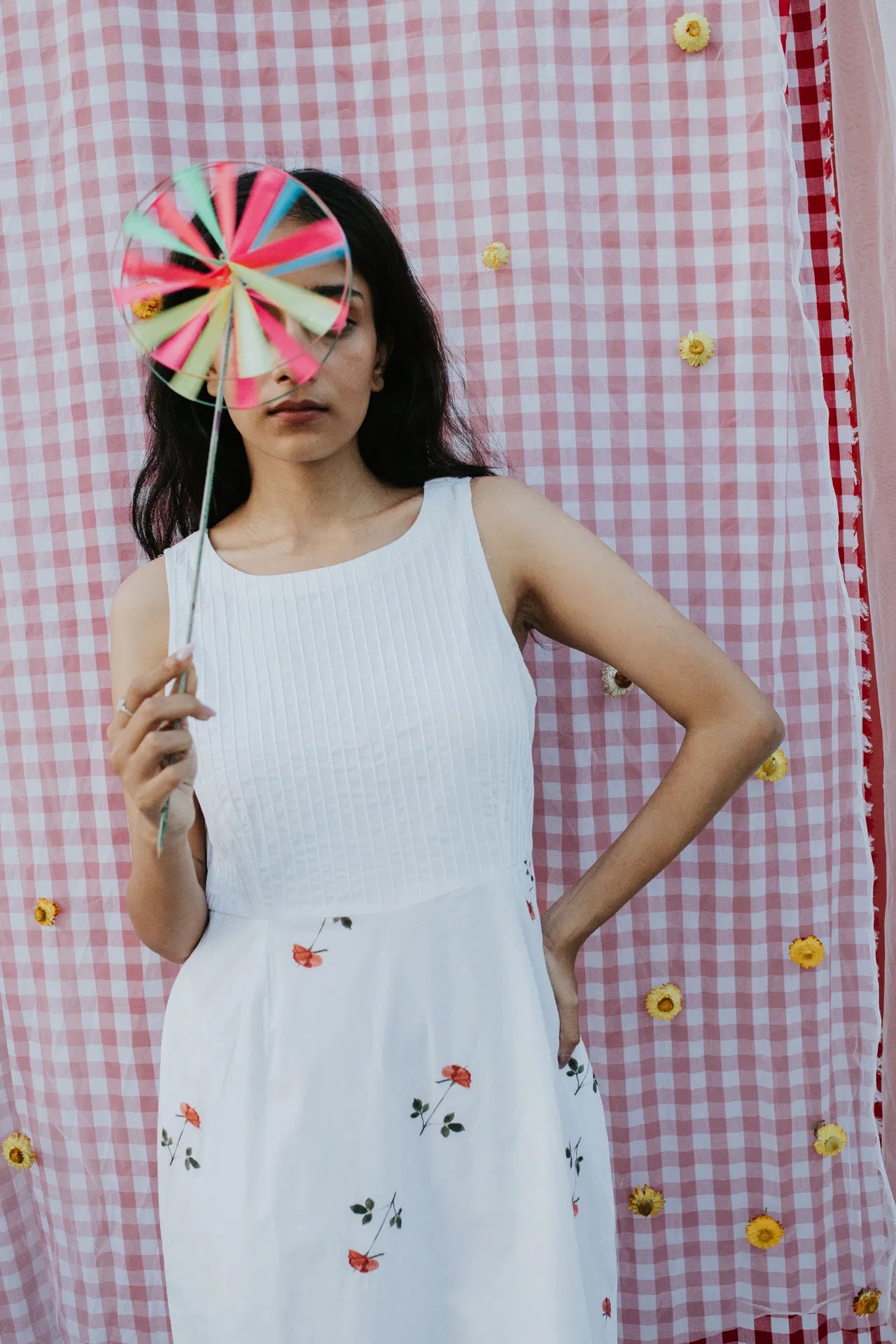 White Rose at Noon Dress